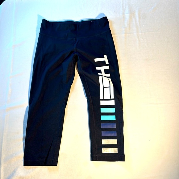 Tommy Hilfiger Sport Pants - Tommy Hilfiger Sport Black Cropped Yoga Pants